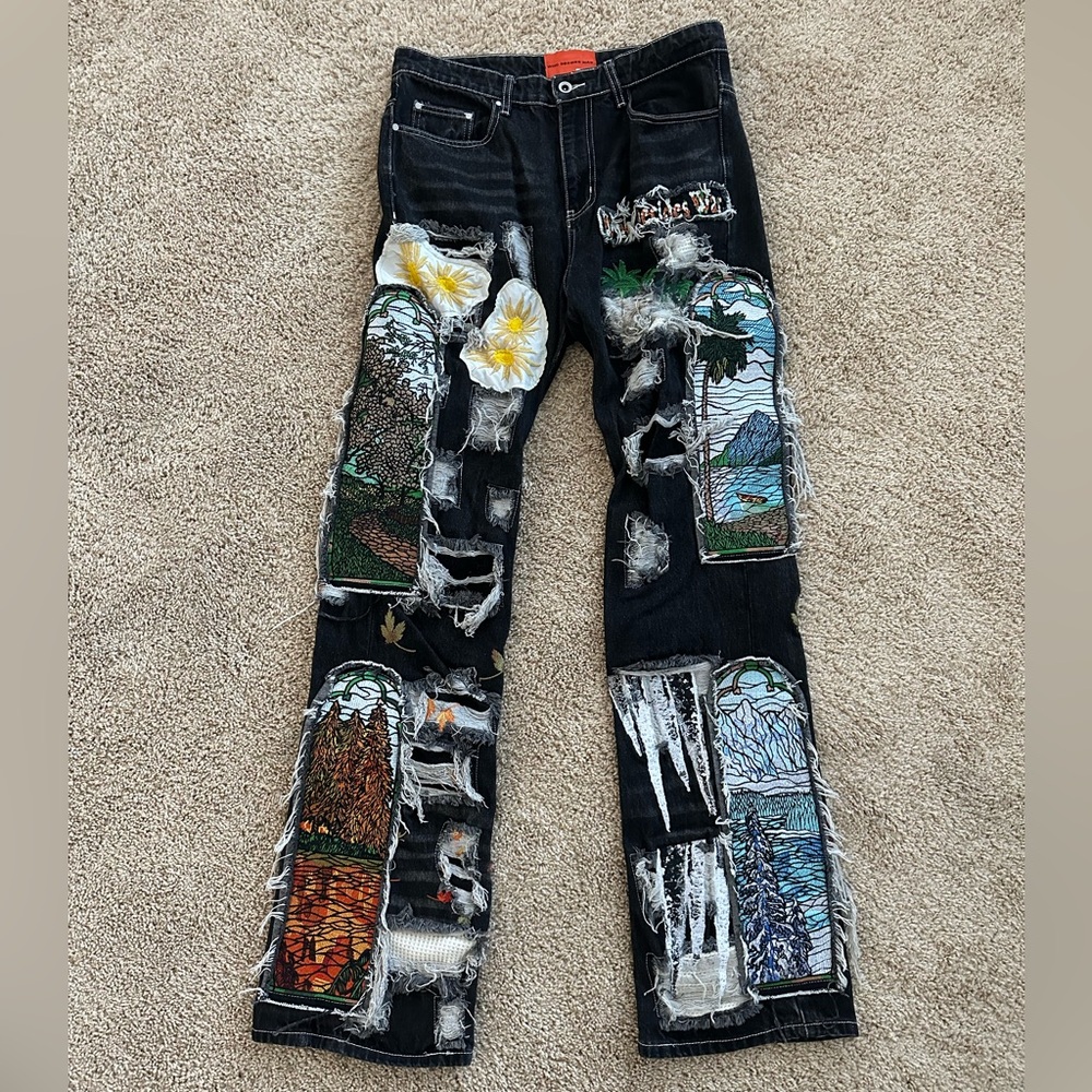 Who Decides War Patchwork Denim
